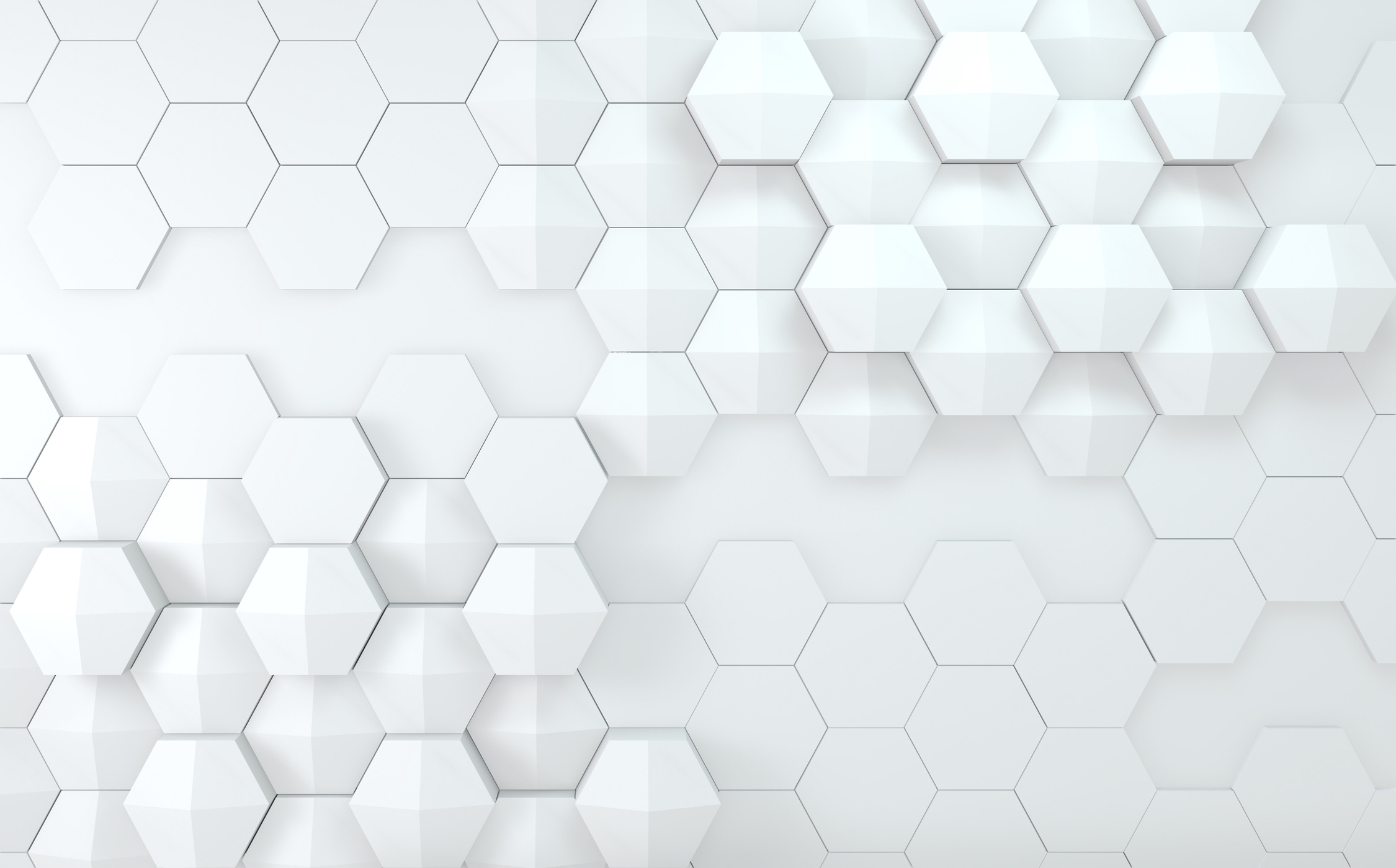 Hexagon White Abstract Background